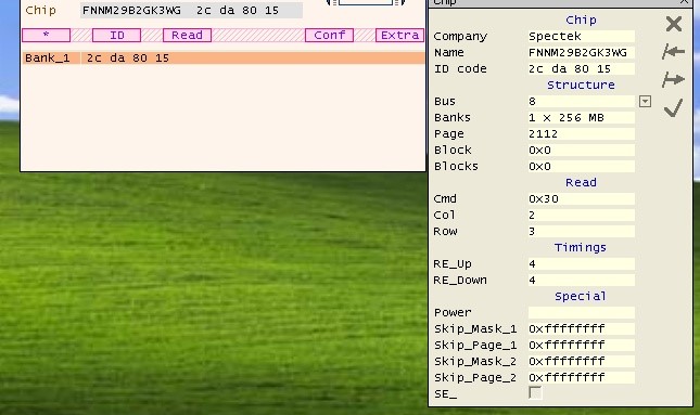 Zrzut ekranu – program NAND Extractor